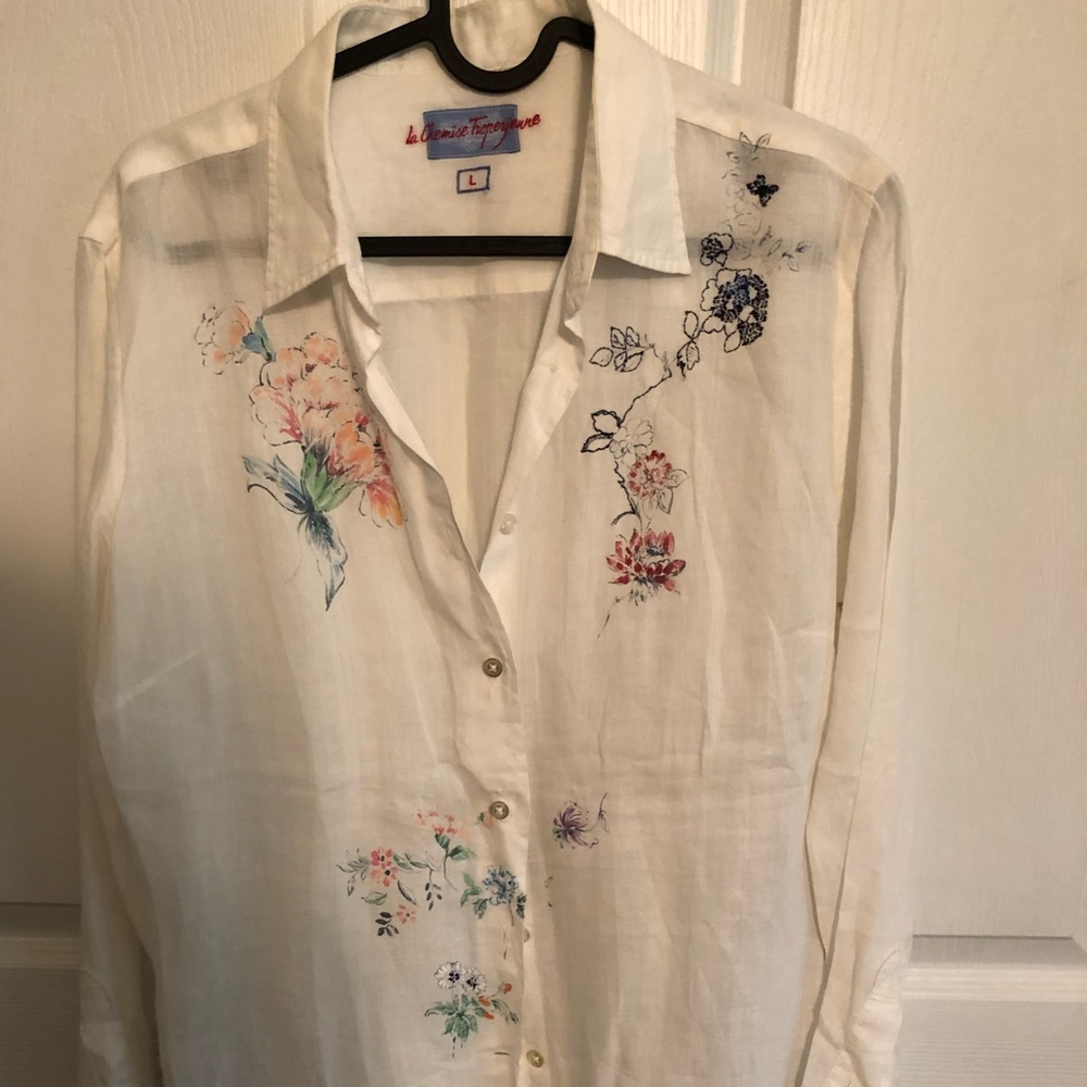 la chemise tropezienne linen shirt